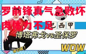 vsports体育-圣保罗前锋真气急败坏抱怨被练肉体力不足